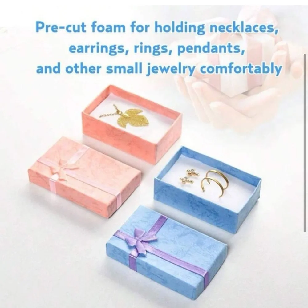 12 Multi-Color Jewelry Gift Boxes - Assorted Colors